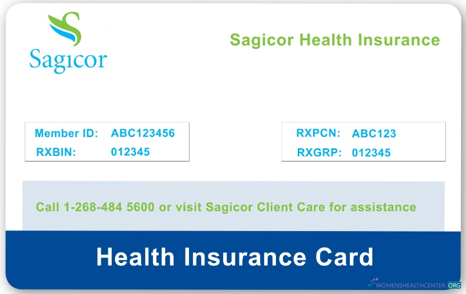Download Antigua and Barbuda Sagicor health insurance card Photoshop template